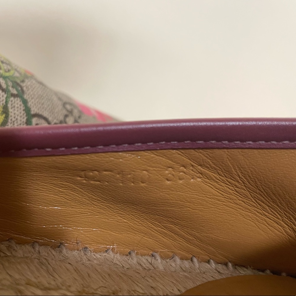 Gucci canvas flat espadrille size 36 1/2 - Picture 4 of 12